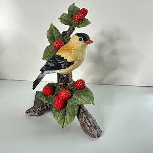 VINTAGE 1993 SADEK 9022 GOLDFINCH BY ANDREA PORCELAIN FIGURINE MADE IN JAPAN